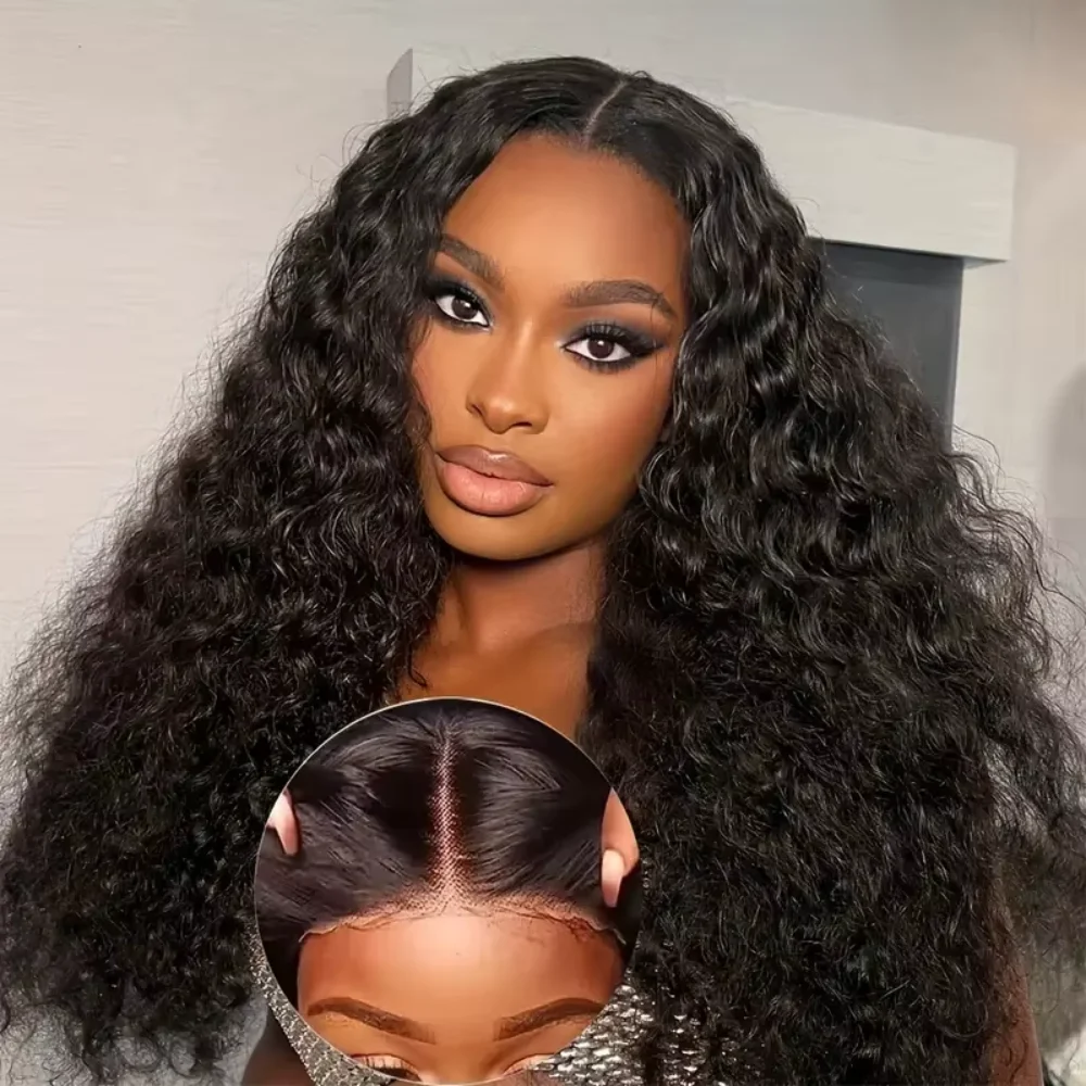 

Готовые к носке парики из натуральных волос с глубокой волной, плотность 250, без клея, с прозрачной кружевной застежкой 5x5, для женщин, предварительно выщипанные, 40 дюймов