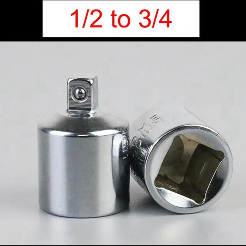 HOT-6Pc Socket Converter Adaptor Set Sleeve Adapter 1/2,3/8,1/4 Interchangeable Adapter Ratchet Wrench Attachment