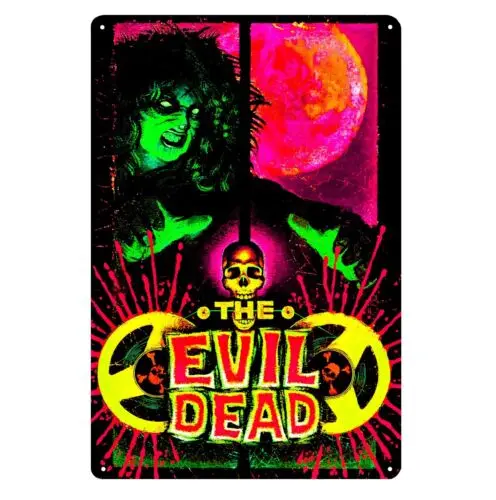 The Evil Dead Retro Movie Metal Poster Collectable Tin Sign - 20x30cm