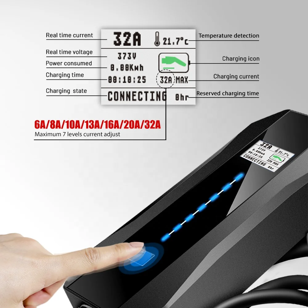 Teison 3phase Ev Charger Portable 22kw