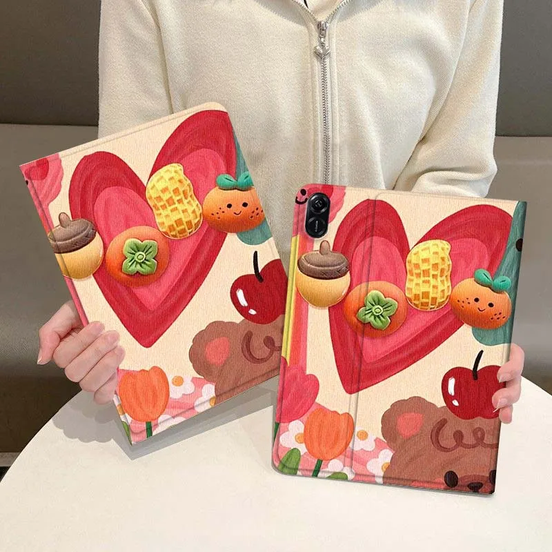 

Food Love Rainbow Elements For Honor Magic Pad 6 7 X8 V6 V7 Pro V8 X9 8 V8 9 13 X8a 2 V9 GT X9a X9 GT2 13.3 Inch Tablet Case