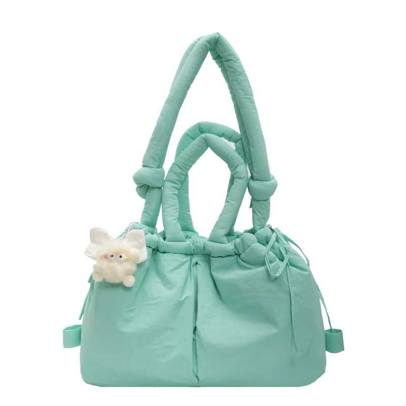 

Сумка-тоут Puffer, легкая сумка на плечо, большая вместительная пышная сумка-подушка, сумка-шоппер для женщин, работы, покупок, путешествий