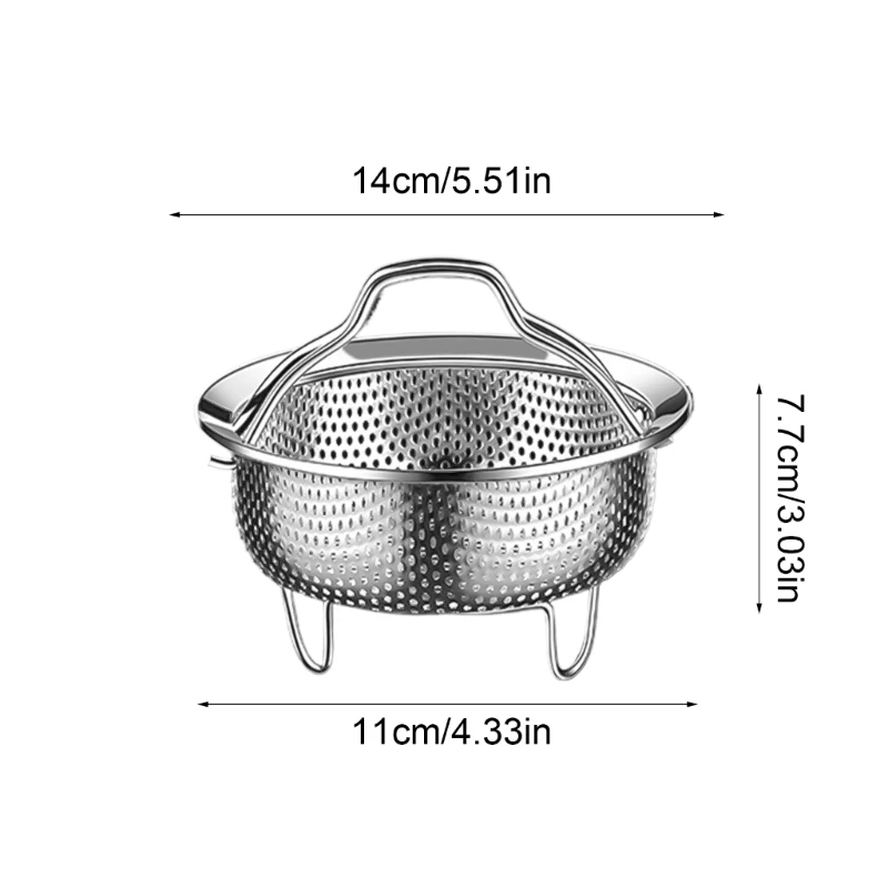 Steamers Baske Steaming Rack with Handle Vegetable Steamers Rack Dishwasher Safe