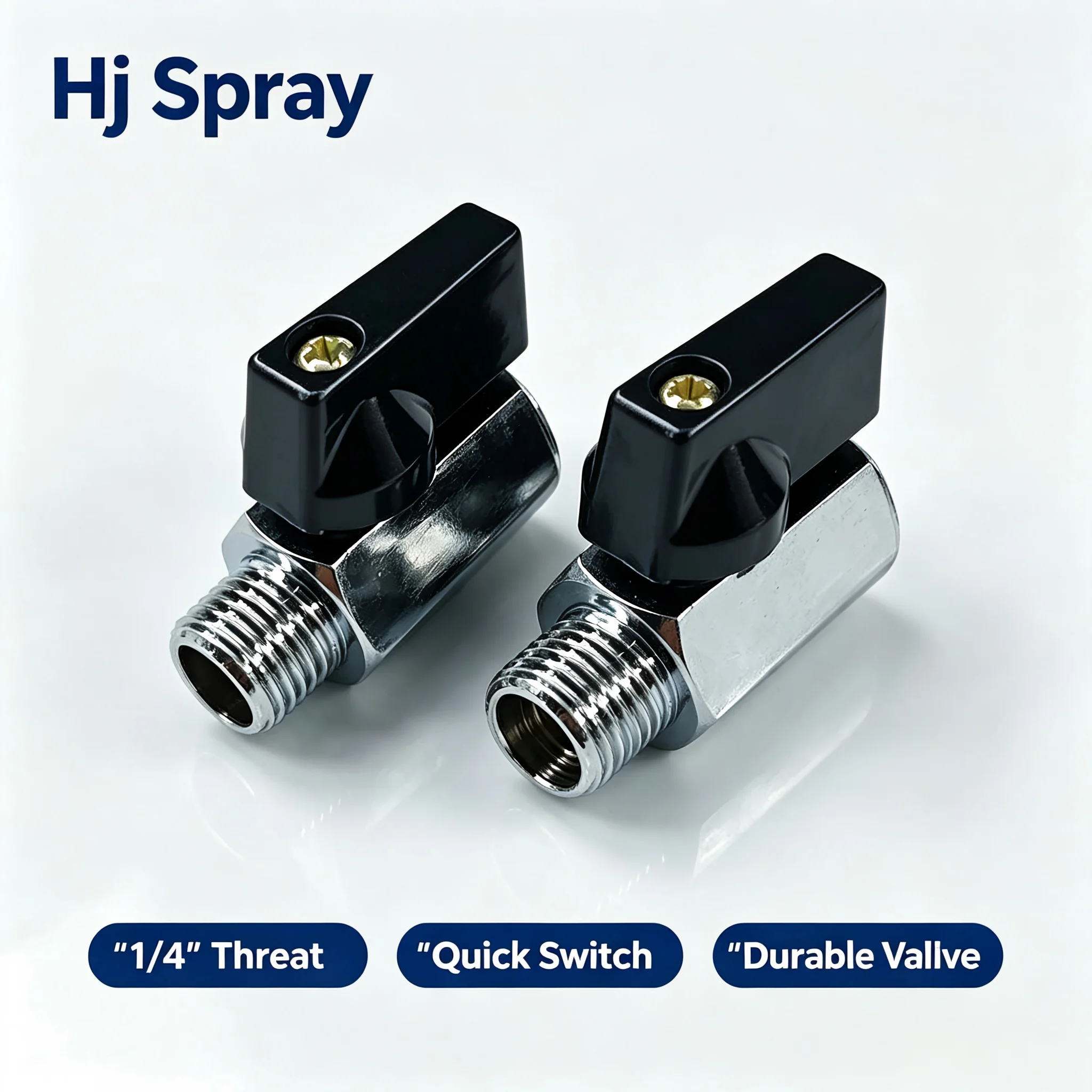Mini Ball Valve Switch Nickel Plated Brass 1/8''-1/2'' Male/Female Thread Options Water Pipe Tube Control Switches