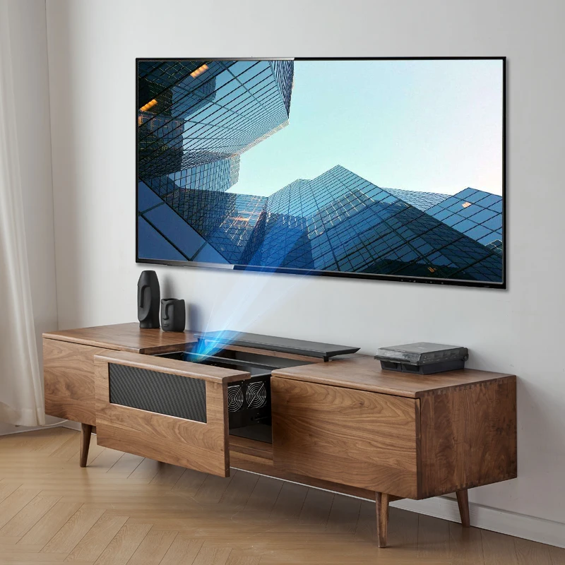 laser TV cabinet short-throw intelligent telescopic table special electric projector Hisense Fengmi nut Shunhe linkage