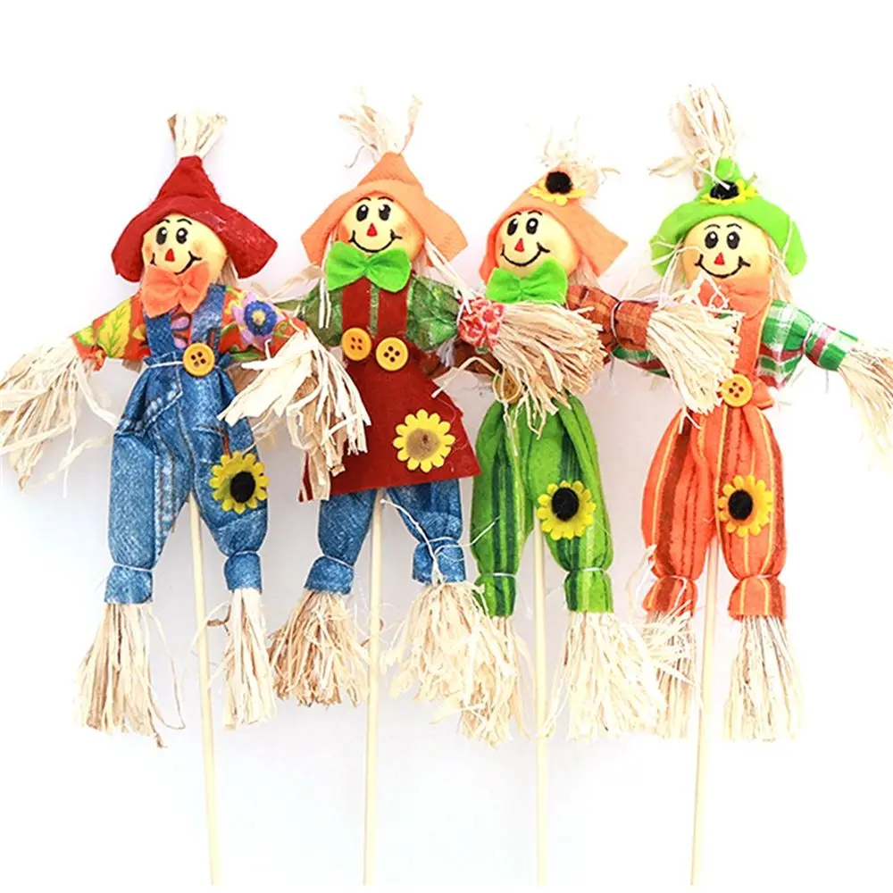 Standing Garden For Party Home Scare Crow Harvest Fall Autumn Halloween Decoration Thanksgiving Day Home Ornament Scarecrow