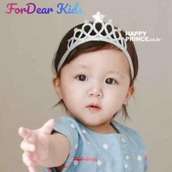 Crown Birthday party baby headband girl Infant hair accessories band newborn Headwear hairband children Cute Gift Bandage Kids