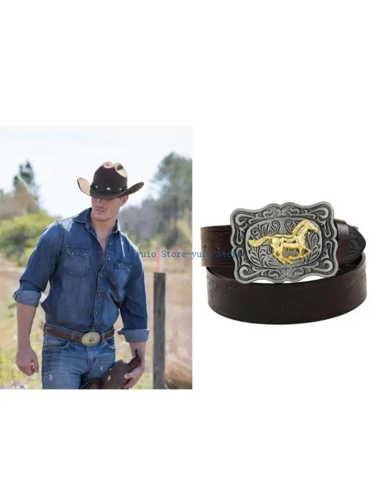 X7XB Medieval Vintage Belt for Men Knight Belt Embossed PU Leathers Engraved Belt Strap Decor Cosplays Costume Accessories