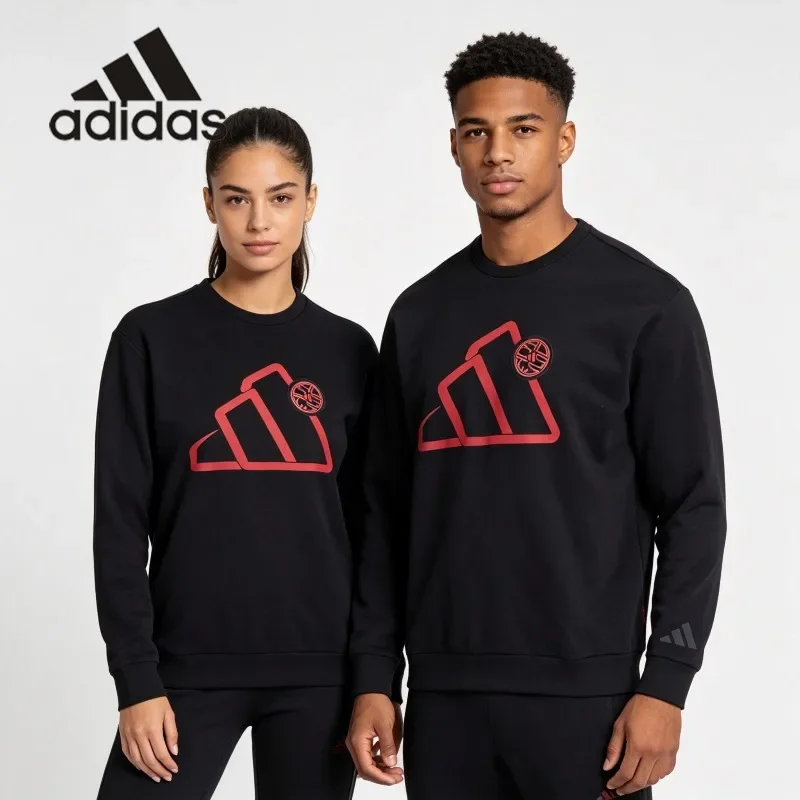Adidas Warmth Hooded Sweatshirt with Drawstring Collar - Comfortable for Daily Wearing in All Seasons. Model: JM1002. 1 PCS