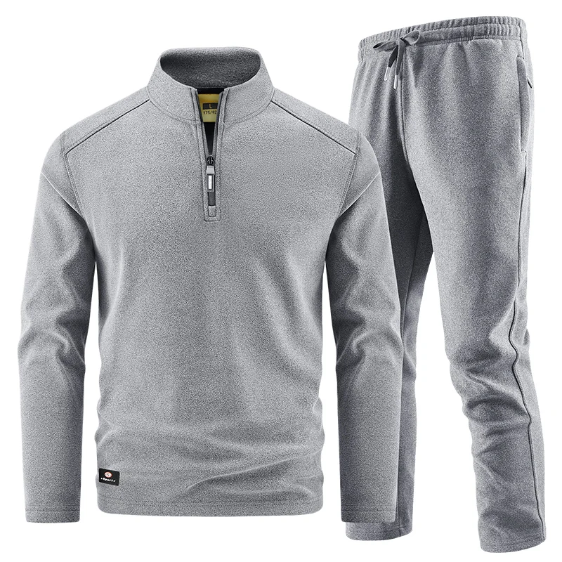 new-winter-sportswear-sets-men's-retro-training-thick-fleece-sweatshirt-pants-two-piece-sets-casual-ski-running-tracksuit-suit