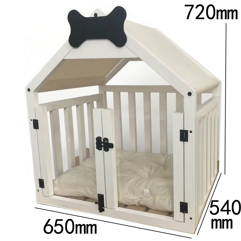 บ้านกรงสำหรับสัตว์เลี้ยงในร่ม เหมาะสำหรับสุนัขพันธุ์คอร์กี้ขนาดเล็ก ตุ๊กตาเท็ดดี้ ใช้ได้ทุกฤดู ที่นอนแมวแบบถอดได้