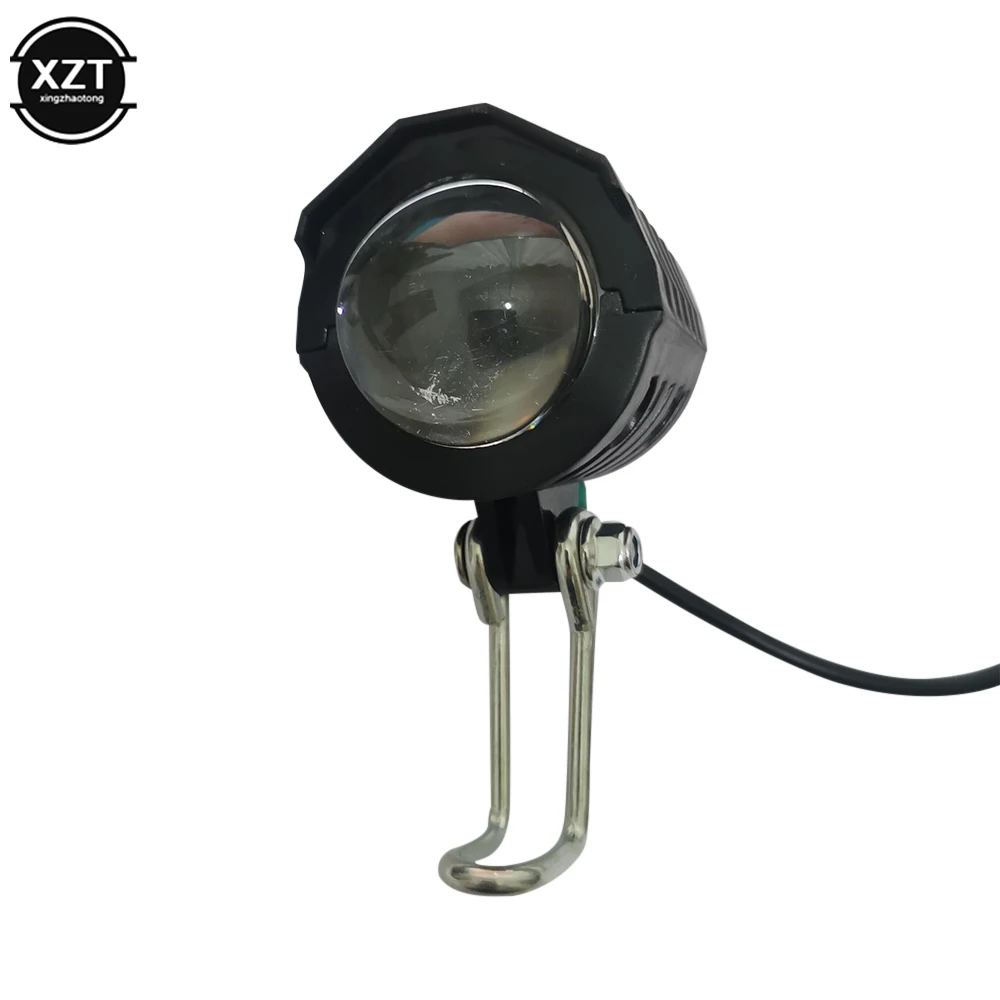 

2 In 1 E-Bike Light Headlight Input DC 24-80V Ebike Handlebar Lamp Electric Scooter Led Front Light With Horn