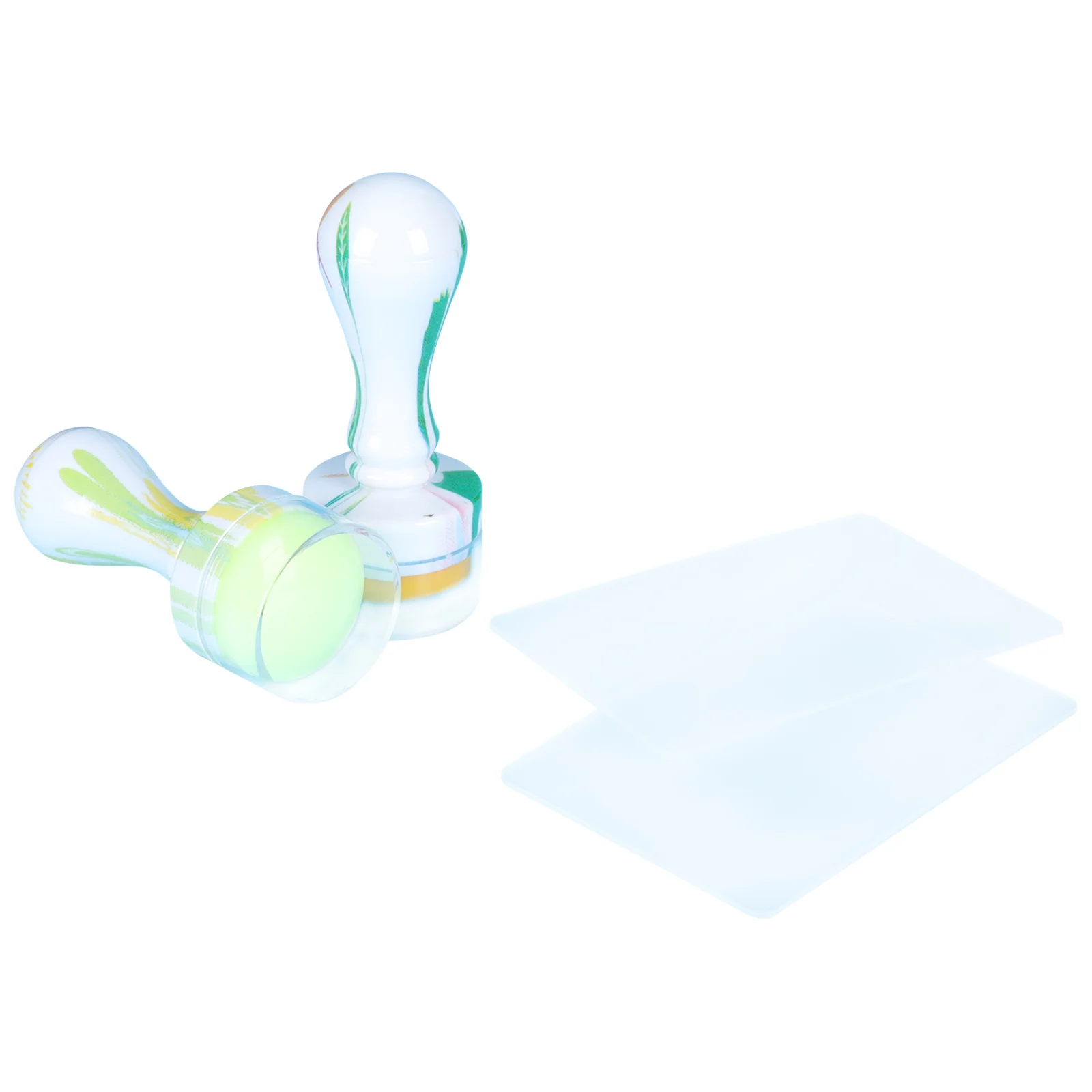 

2 set Art Stamper Tool Premium Silicone Manicure Stampers For Natural Look Diy Design Manicure Stamping Tool Nail Art Supply