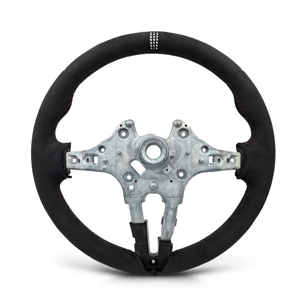 With White Top Mark CS Style Steering Wheel Core for BMW F01 F07 F10 F20 F21 F22 F25 F26 F30 F31 F32 F36 M2 M3 F80 F82 F15 F16