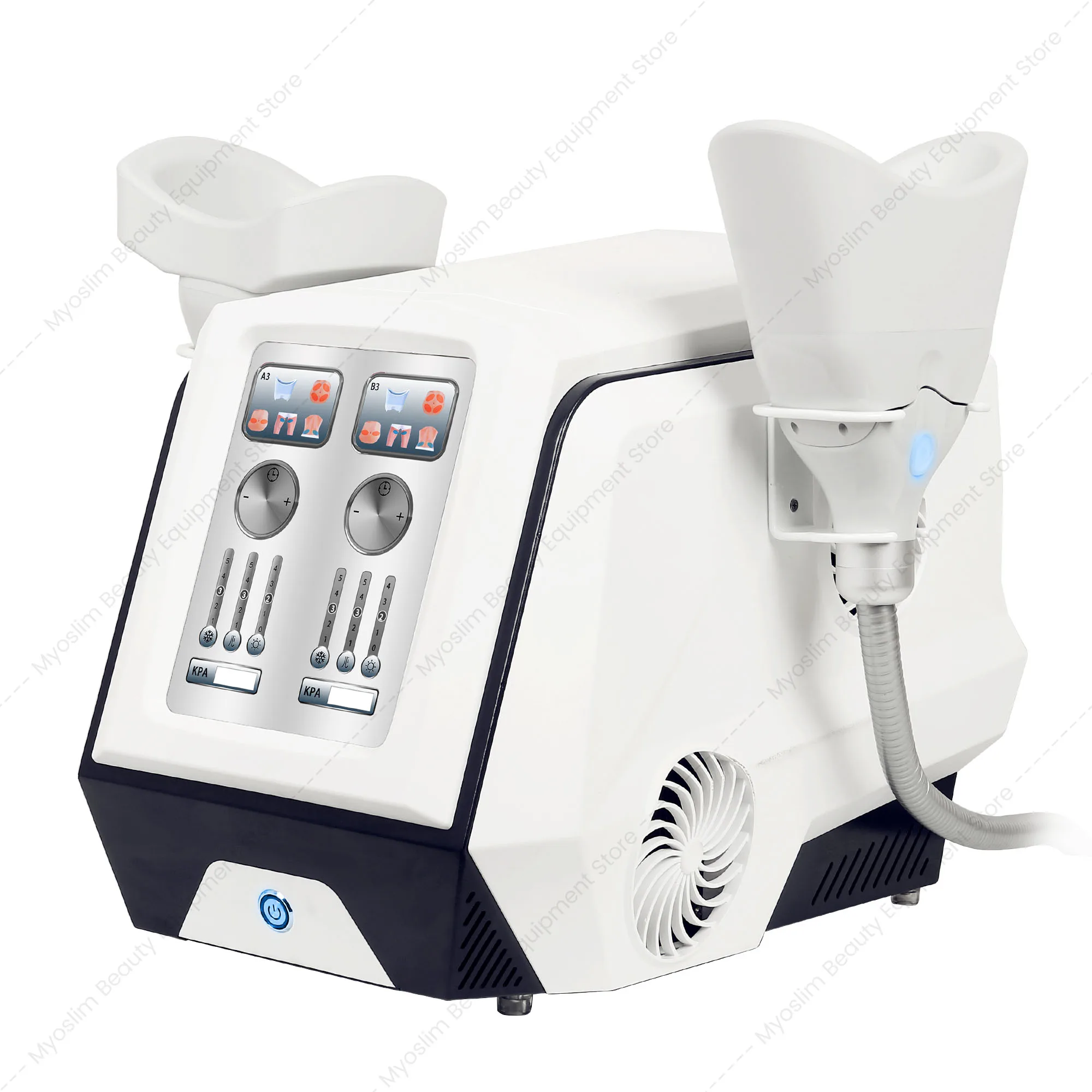 Professional 360° All‑Round Cooling Body Sculpting Machine Dual‑Handle Fat Reduction 6 Probes Diamond Ice Sculpt Body Contouring