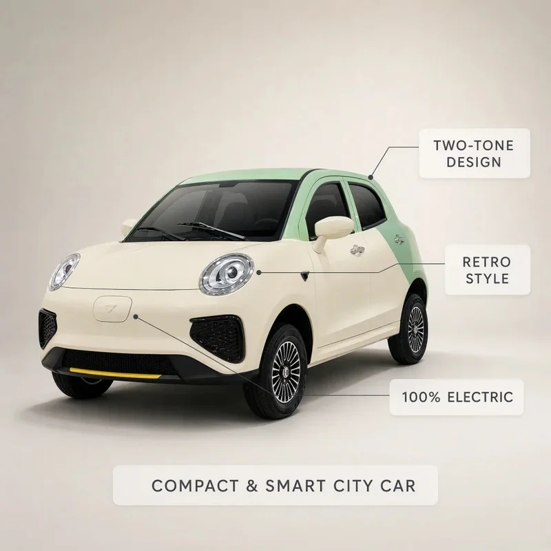 High Quality 4-Seater Car New Energy 4-Wheel Vehicle with 301-400km Range and-150kW Motor Daily Commuting