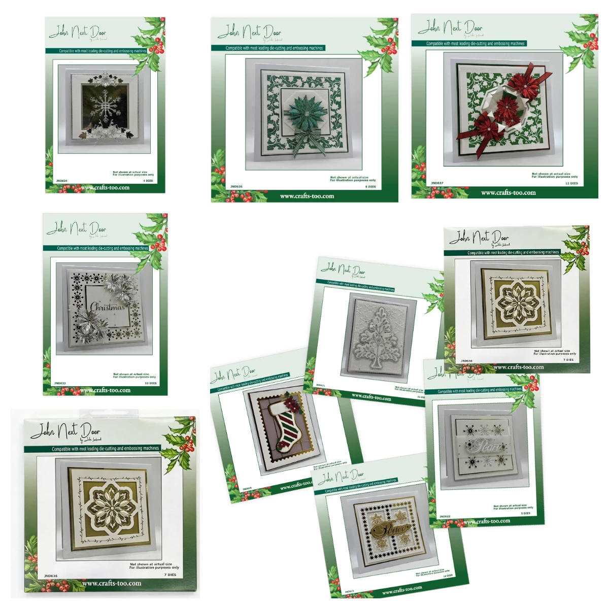 John Chocolate Deer Penguin Swirl Joy Duo Meggies Baumkugel Muschel-Quadrat-Stanzformen DIY Handgemachtes Scrapbook Oktober 2026 – Detail 12