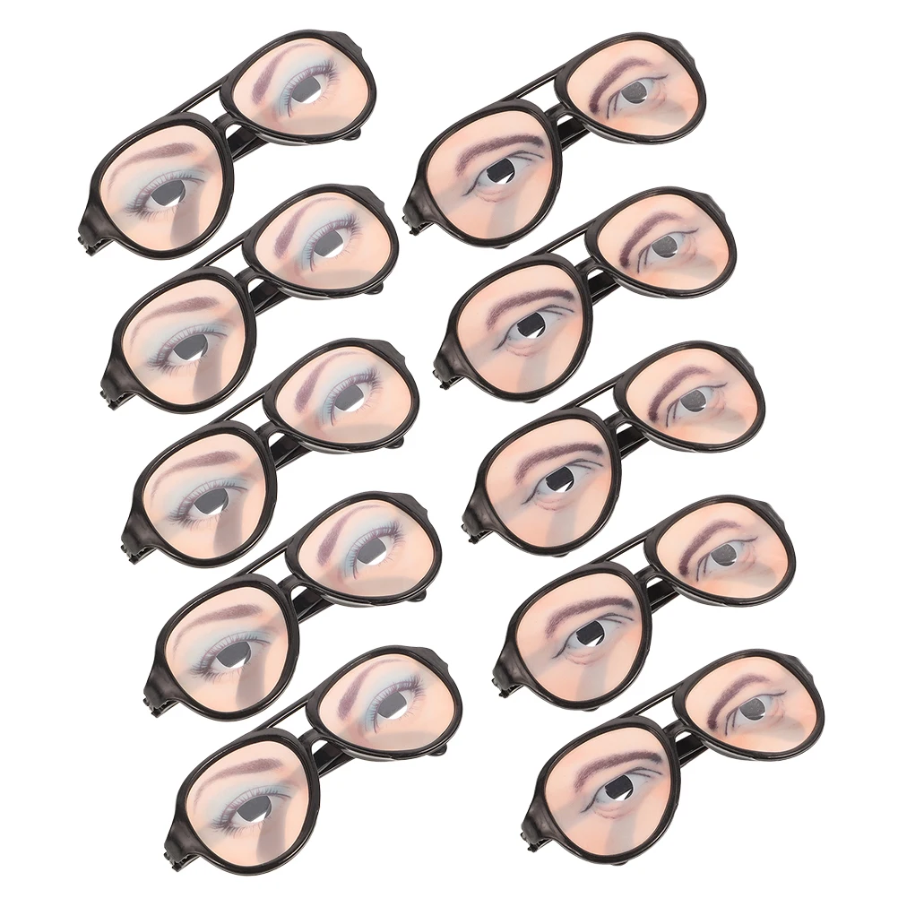 10 Pcs Funny Glasses Costume LED Booth Party Prop Halloween Eyeglasses Props Gag Trick Prom