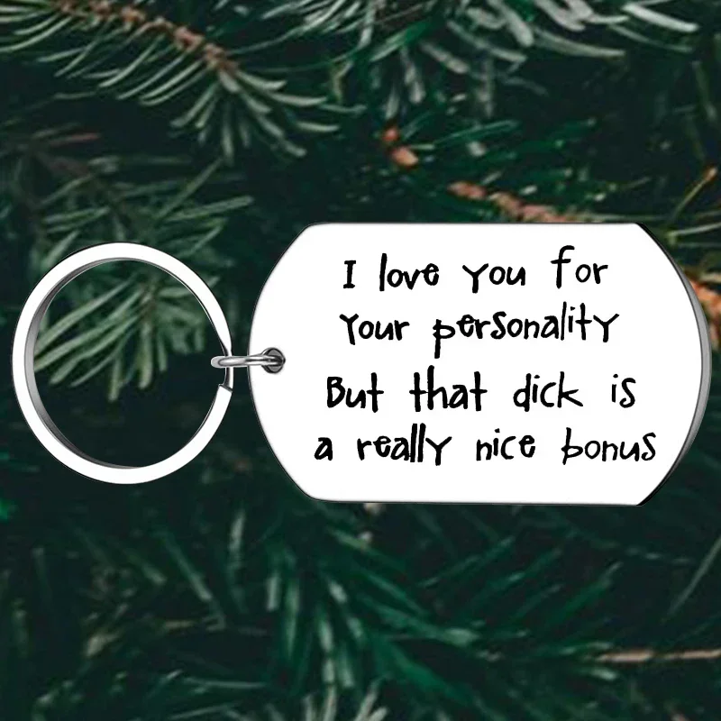 Cute Lovers Valentine's Day Gifts Keychain couple birthday chrismas Key Chain Pendant husband boyfriend Gift