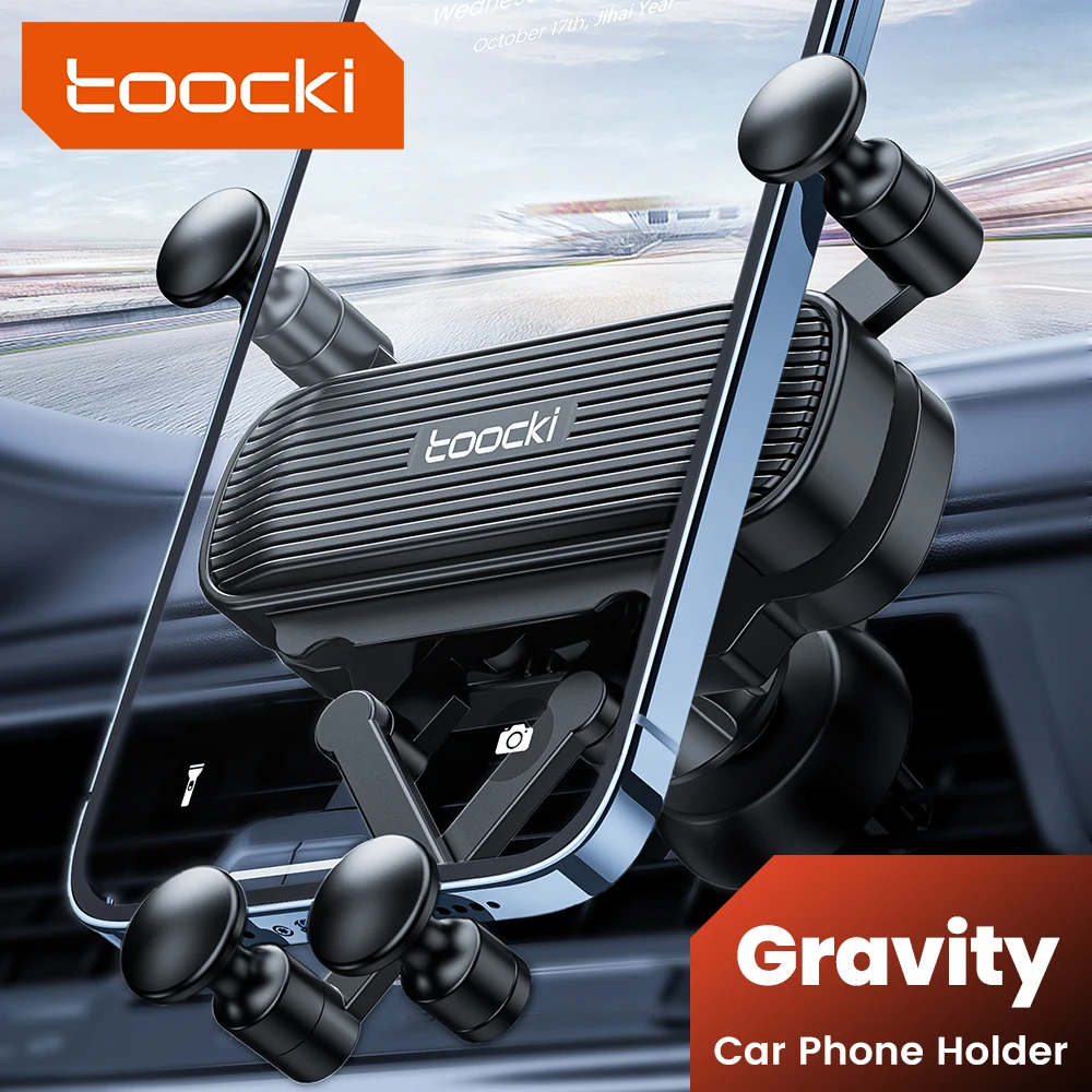 Toocki Gravity supporto per telefono per auto presa d\'aria Clip supporto universale per telefono per supporto per auto supporto per telefono