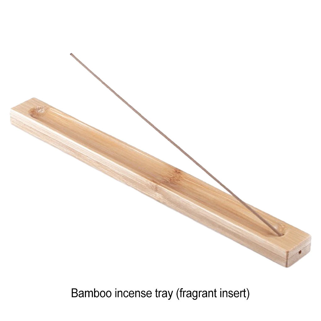 Bamboo Wood Yellow Retro Plain Wooden Incense Burner Wide Application Convenient And Practical Bamboo Wood Yellow