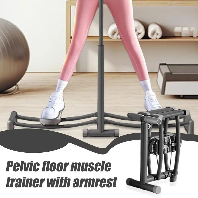 Pelvic Floor Exerciser Strengthener Women's Inner Thigh Muscle Trainer Machine Foldable Sliding Track Hip Training Device For