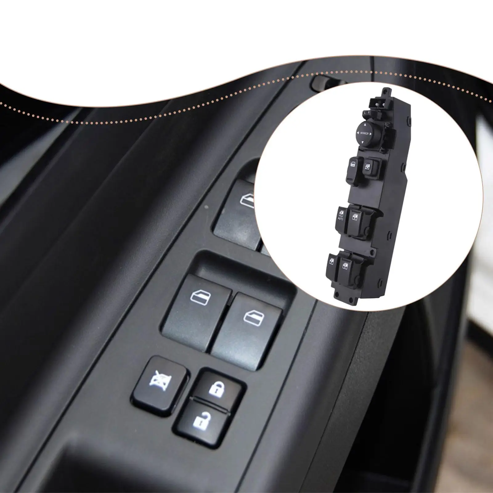 

Window Control Switch Spare Parts 935703J200 for Hyundai Veracruz 2007 to 2012 Accessory Quick Installation Lightweight