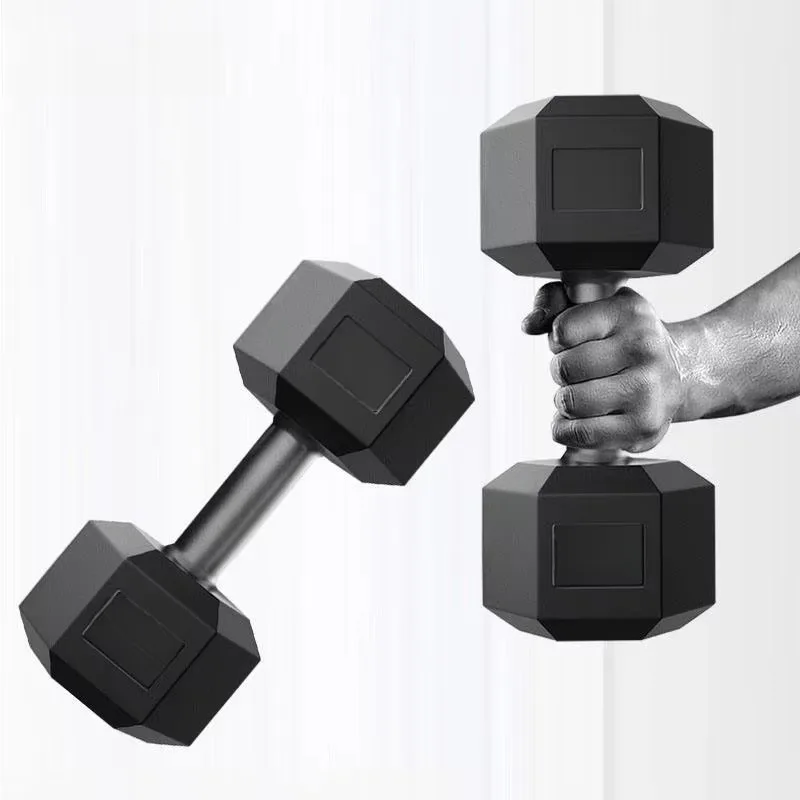 High-quality Custom Hexagonal Dumbbells-Sweat-Resistant Stylish Designs for Aerobic Workouts  Fitness