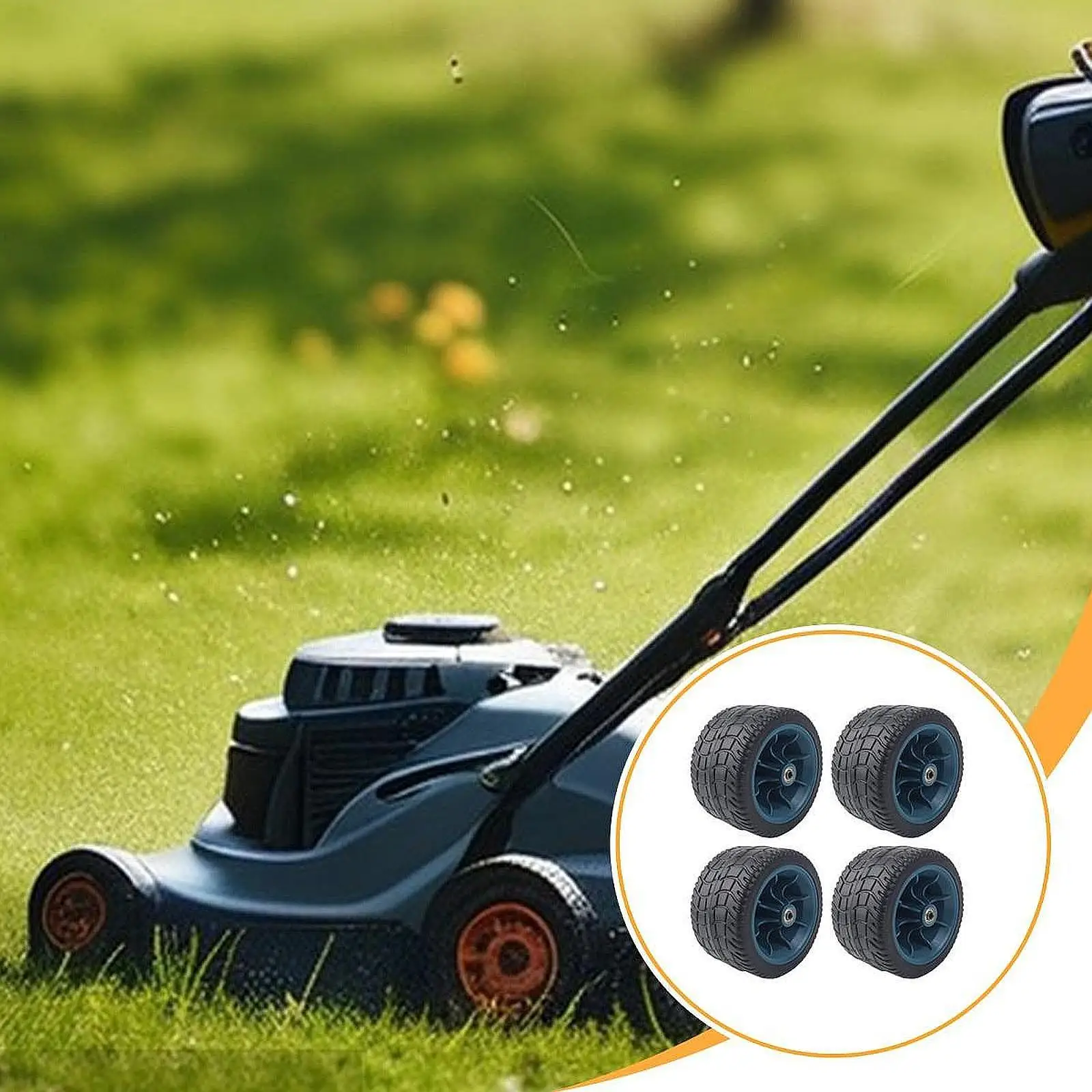 

4x 7" Wheelbarrow Tire Replacement Heavy Duty for Outdoor Camping Trip