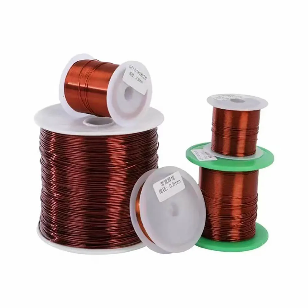 

500g QZY-2/180 0.15mm-0.47mm polyester imine enameled wire 180 degree high-temperature wire enameled copper coil copper wire