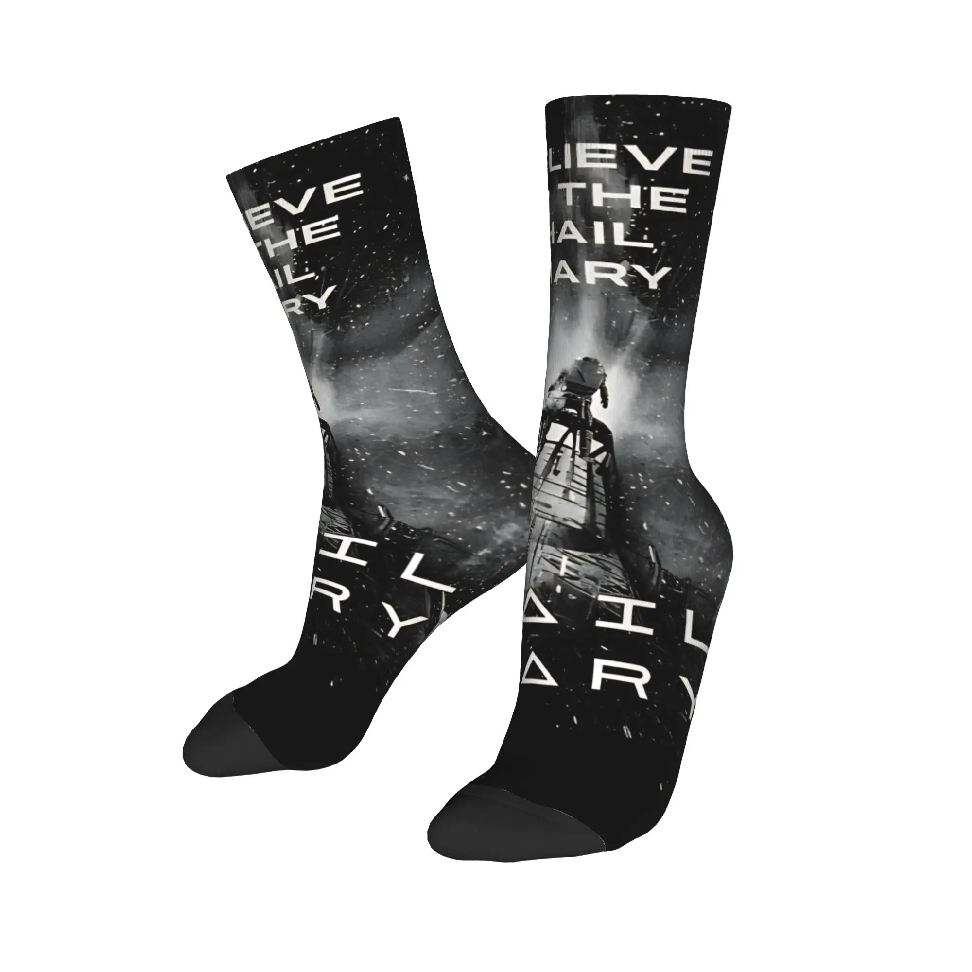 Believe In The Project Hail Mary  Socks Men's Women's Socks High Quality Spring Summer Autumn Winter Middle Tube Socks Gifts