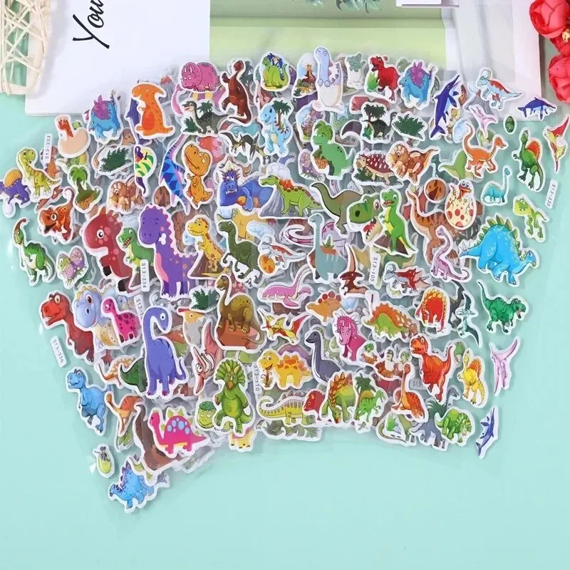 40 Gói Hỗn Hợp Trẻ Em Dán Puffy Số Lượng Lớn Dán Cho Cô Gái Cậu Bé Món Quà Sinh Nhật Scrapbooking Động Vật Phim Hoạt Hình