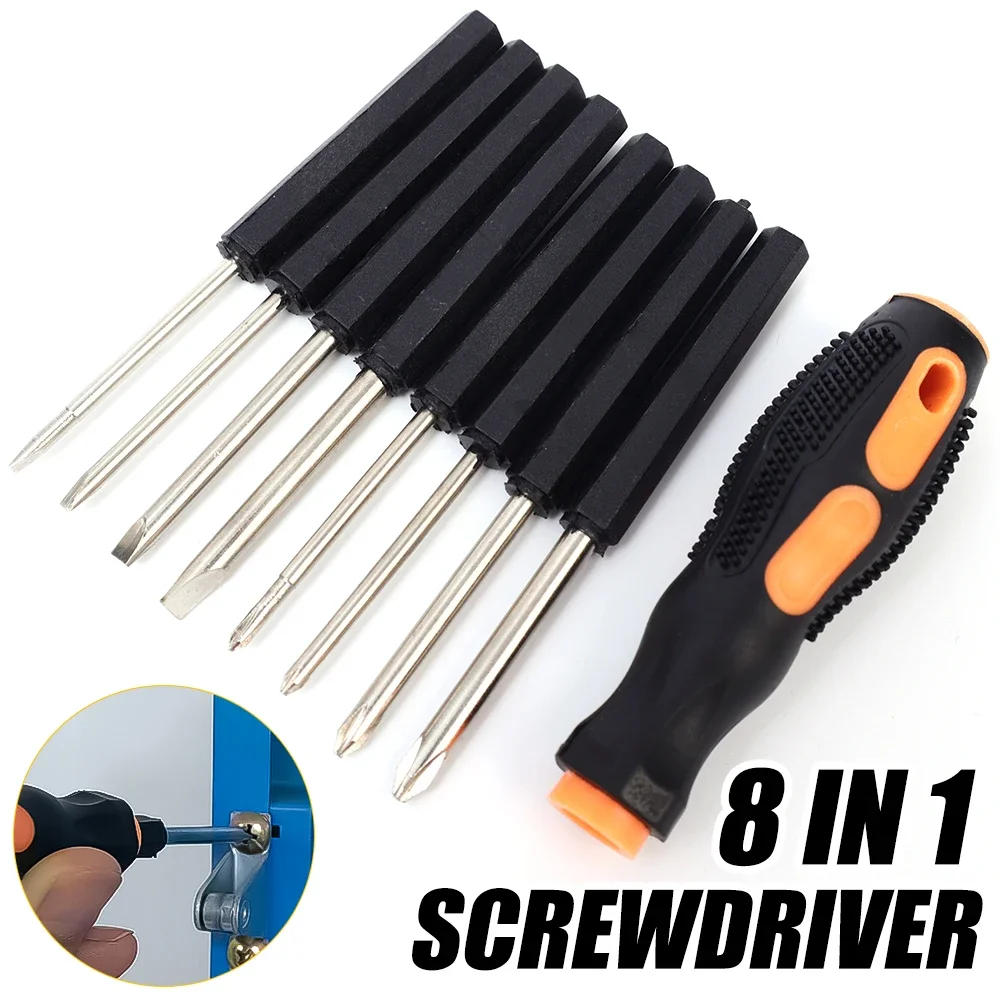 

8 In 1 Screwdriver Set Universal Mobile Phone PC Disassembly Tools Magnetic Sltted Phillips Bits Repair Combination Hand Tools