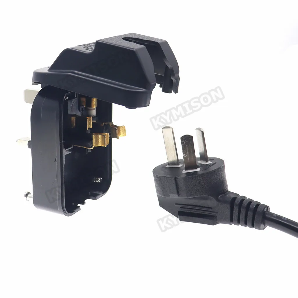 AU 3PIN to UK Type-G Power Adapter converter China plug Embedded British Socket Hong Kong Singapore Malaysia 13A FUSE