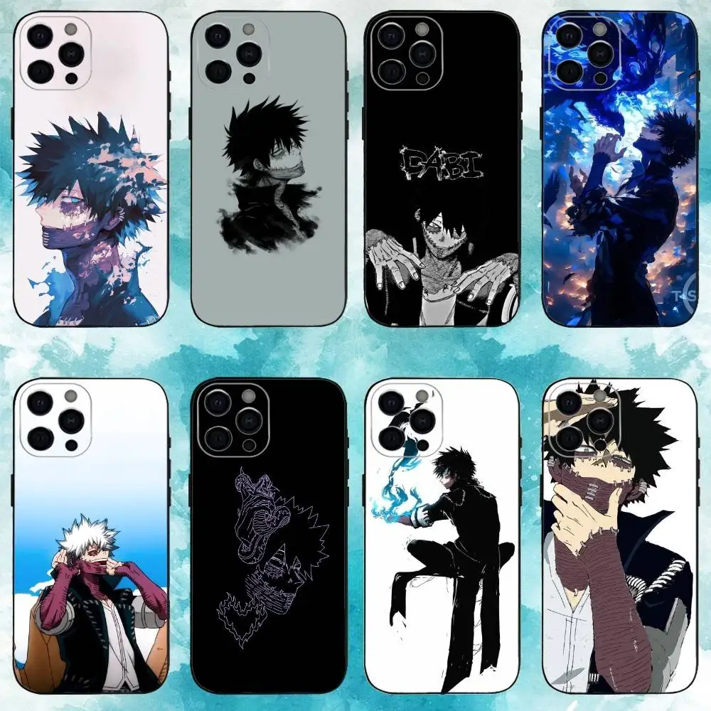 

D-Dabi My Hero Academia Phone Case For iPhone 17, 16,15,14,13,12,11 X XR Plus,Pro Max, Others Soft Black Cover
