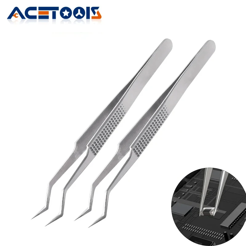 MECHANIC Aax-17 tin positioning tweezers for precise clamping of tin wire, non-slip and wear-resistant, made of stainless steel