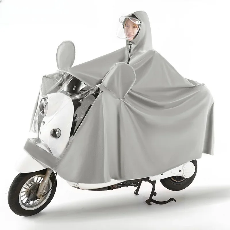 Durable Electric Vehicle Raincoat Electric Scooter Motorcycle Thickened Single and Double Person Raincoat Bicycle Raincoat