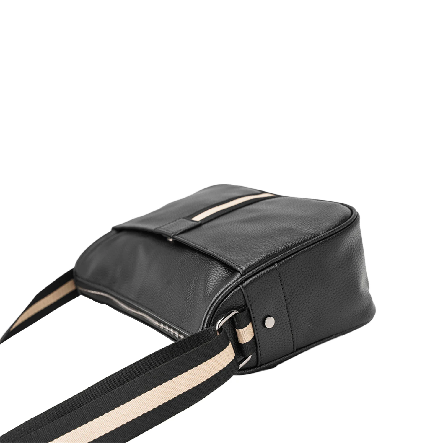 Genuine Leather Fashion Crossbody Shoulder Bag Fits 8 inch Tablets Luxury Striped Universal Multipurpose Phone Bag Men\'s Bags