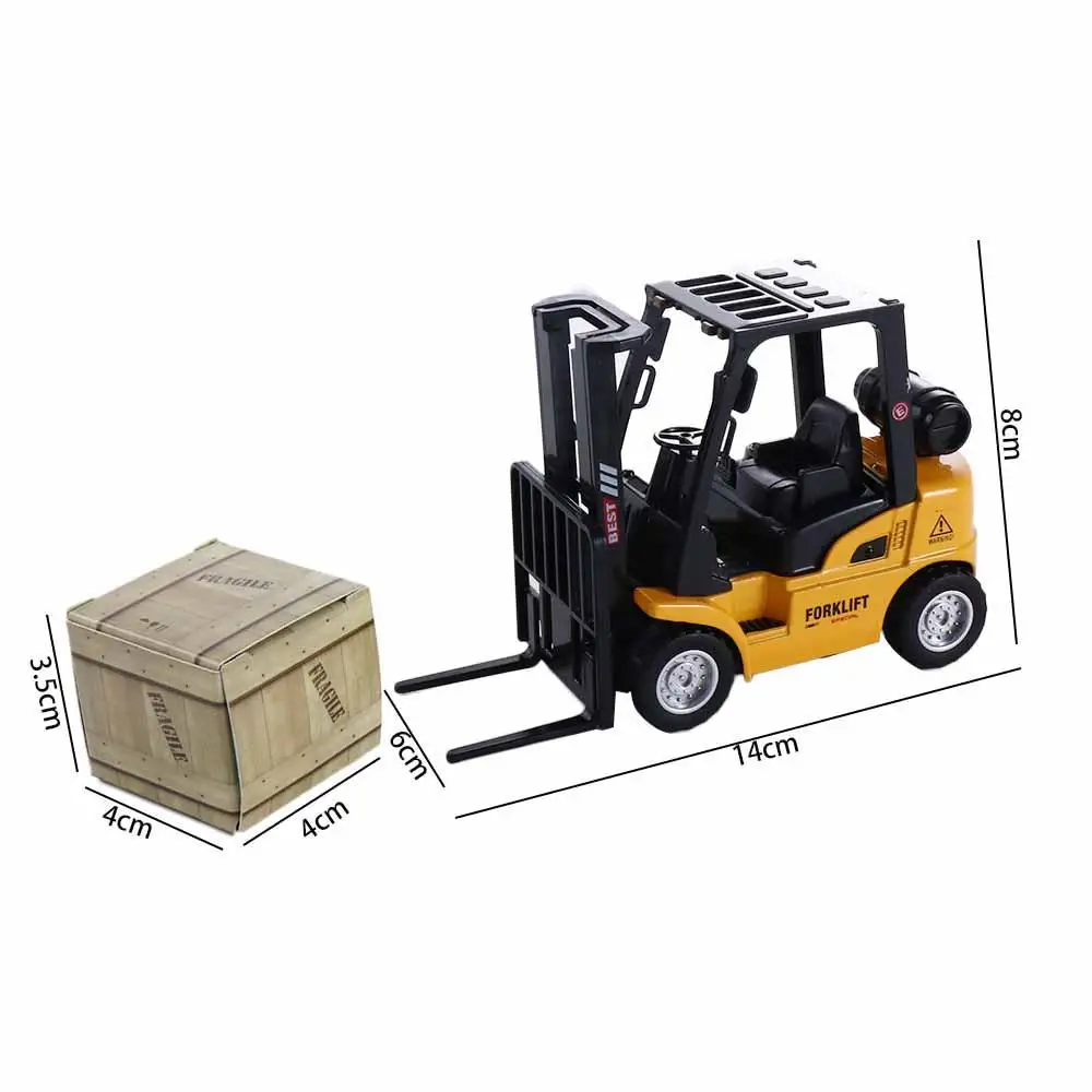 Vehicle Set Car Play Toy Educational Car Pallet Interactive Toy Die-Cast Model Forklift Friction Toy Vehicle Construction