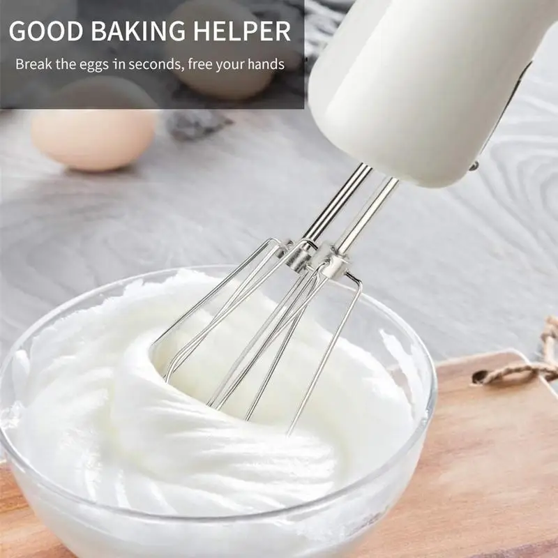 2pcs Hand Mixer Attachments Cordless Egg Whisker Hand Push Stainless Steel Egg Beater Tool Compatible With 4KHM512TCB0