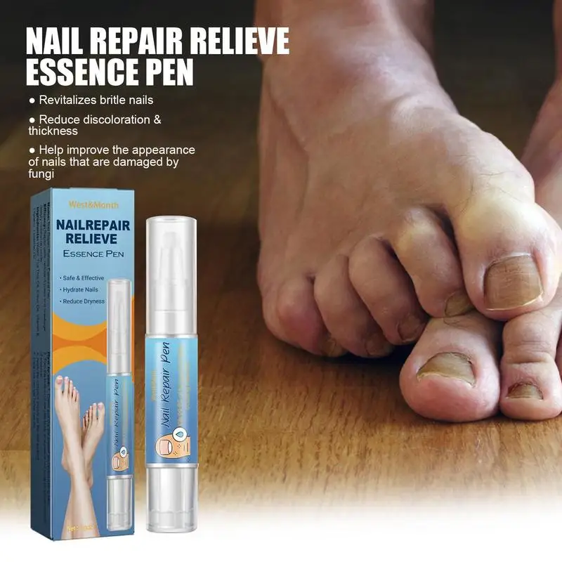 Portátil Toe Nail Tratamento Pen, Renovação unha, Reparação Eficaz, Cracking descolorido