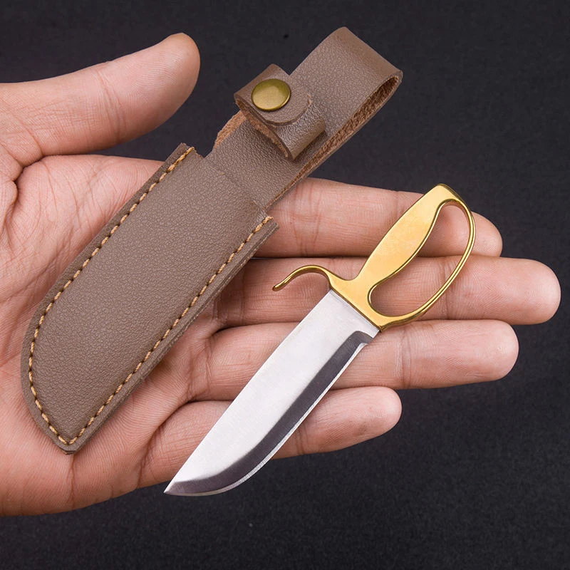 1pc Portable Stainless Steel Mini Pocket Knife，EDC Wing Chun Small Knife，Used to Open the Box, A Special Gift and Collectible