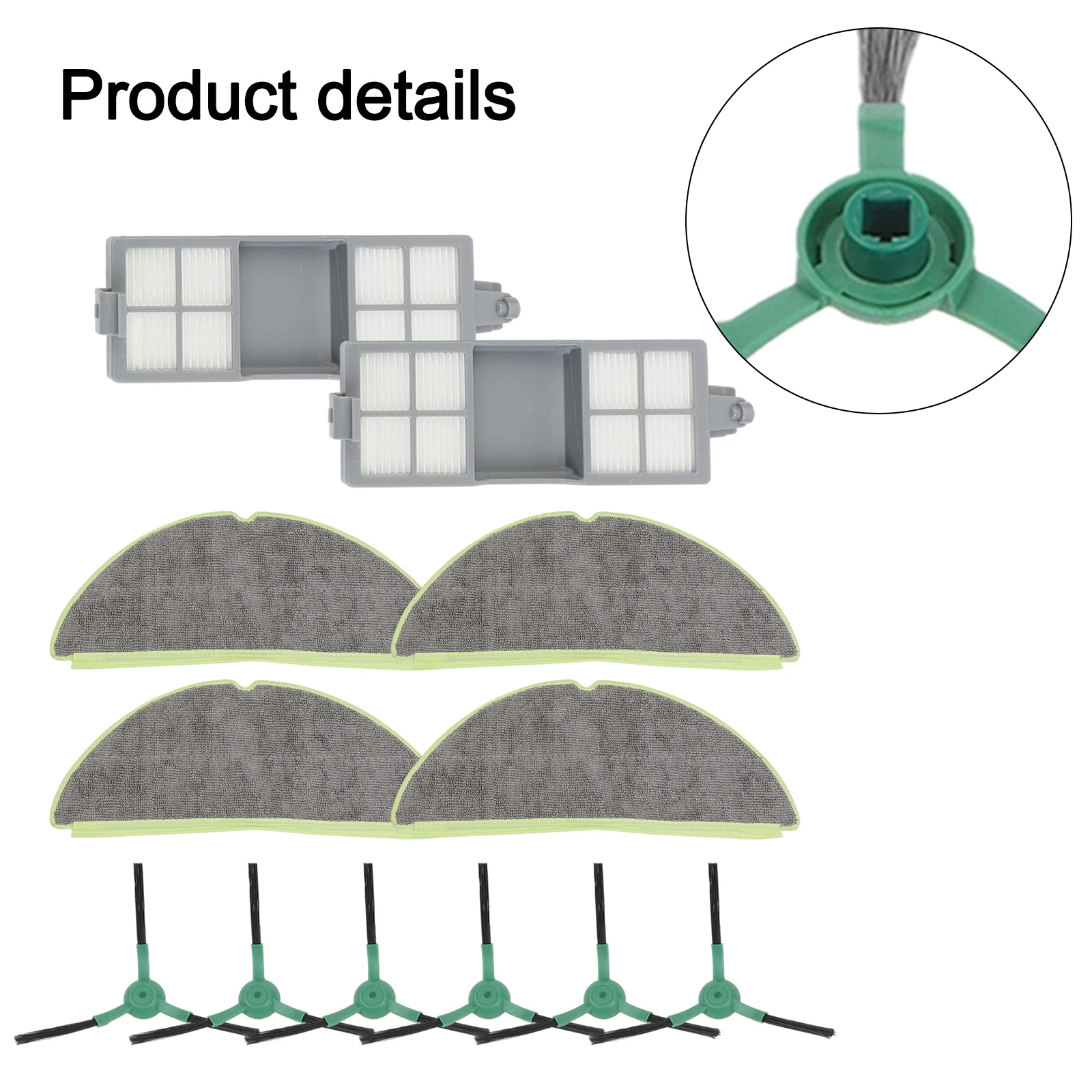 1 Set Side Brush HEPA Filter Mop Pads Kit For Roomba 205 DustCompactor Vacuum Cleaner Spare Parts Accessories