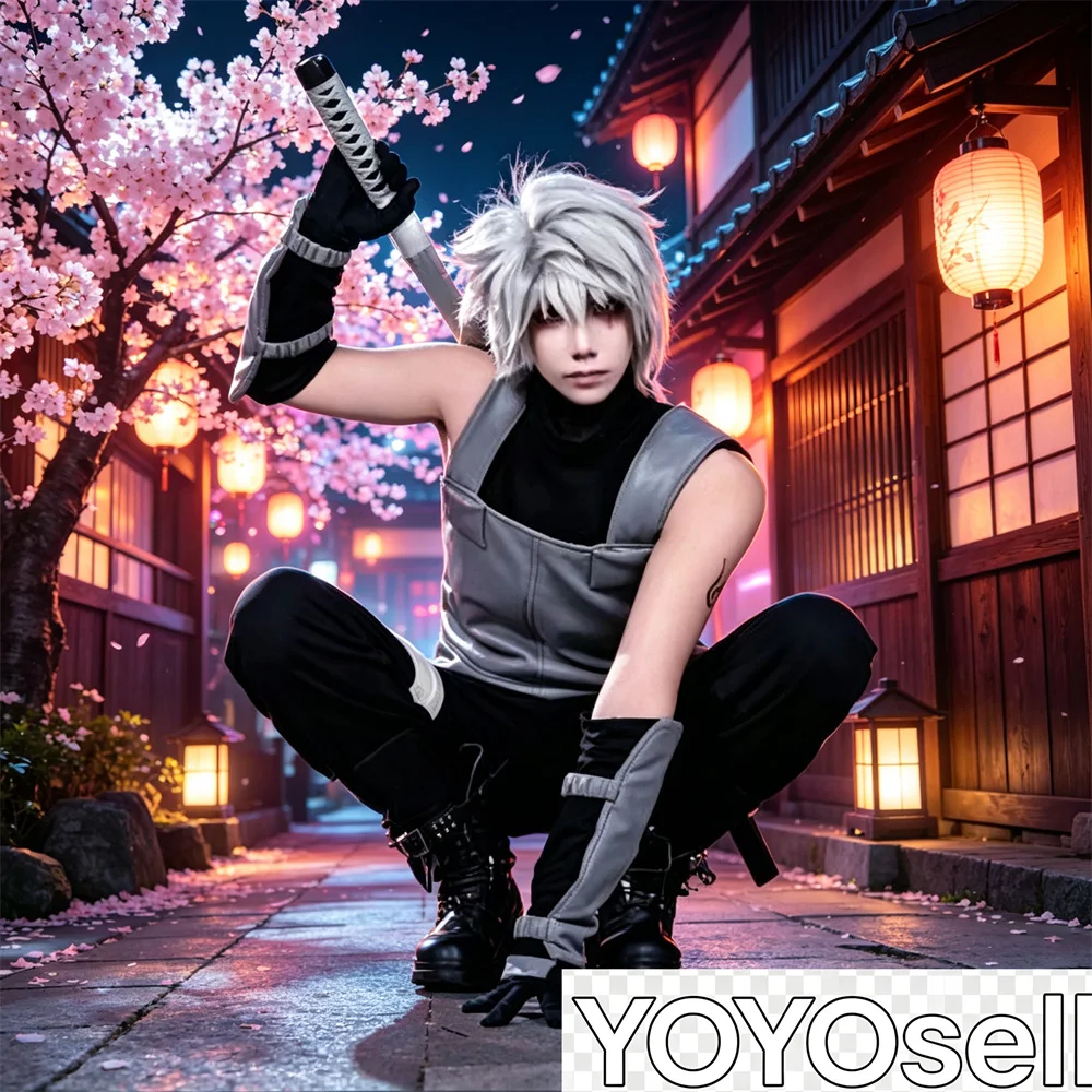 

Cosplay Costume for Hatake Kakashi Anime Ninja Outfit Halloween Carnival Outfits