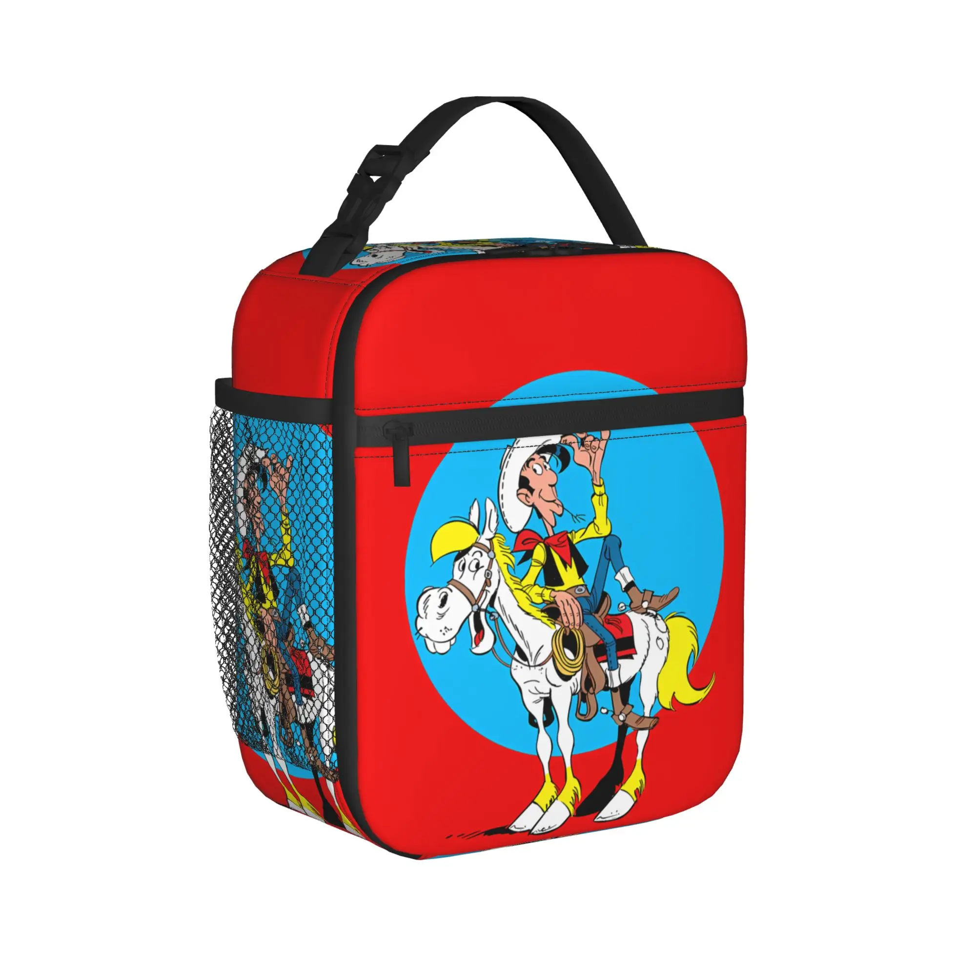 Lucky Luke Cartoon Comics Lunch Bag For Girls  Graphic Lunch Box Fashion Office Cooler Bag Portable Waterproof Thermal Lunch Bag