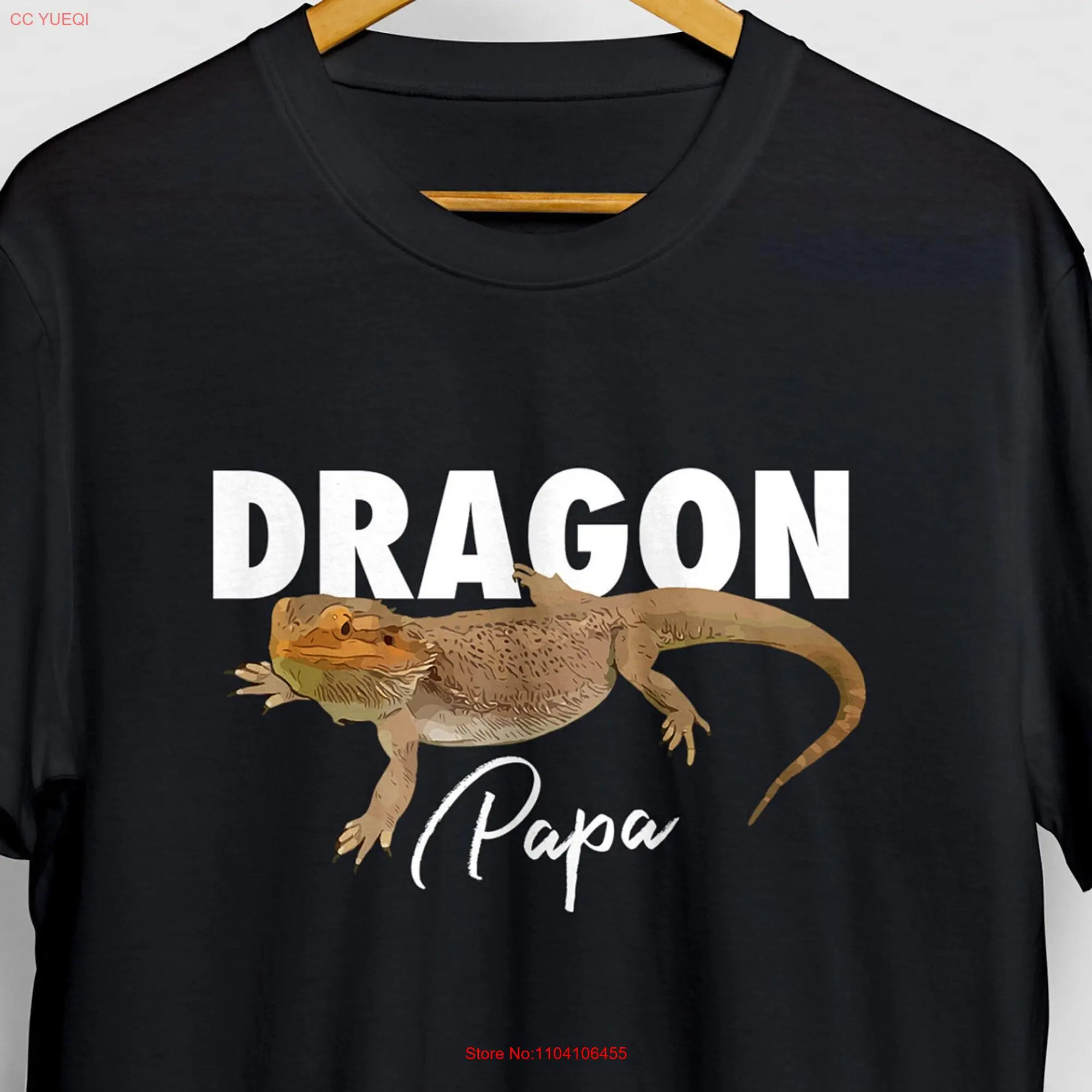 Dragon Papa Bearded T Shirt Beardie Mom Lizard Reptile  long or short sleeves