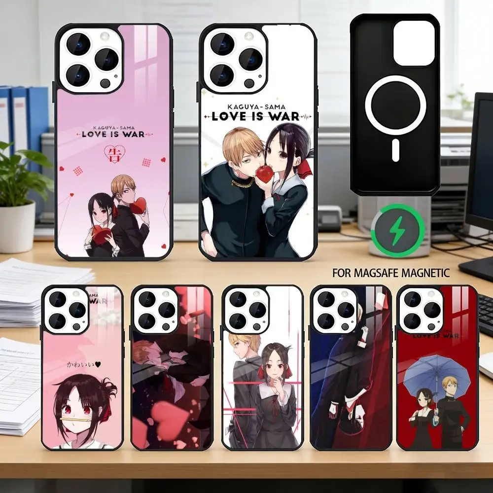 

Love is War K-Kaguya Phone Case For iPhone17,16,15,14,13,12,11 Plus,Pro Magnetic For Magsafe Wireless Charging