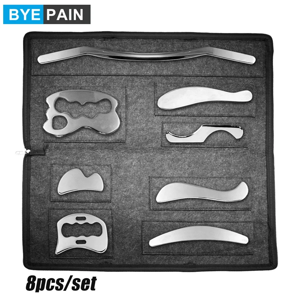 Stainless Steel IASTM Therapy Gua Sha Scraping Board Massage Tools Deep Tissue Massager Guasha Fascia Recovery Muscle Relaxation