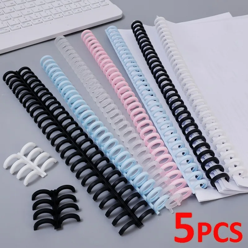 

30 Holes Spiral Binding Coils Binding Spines Combs Snap Split Binder Rings For Notebook Diary Scrapbook Photo Album Stationery