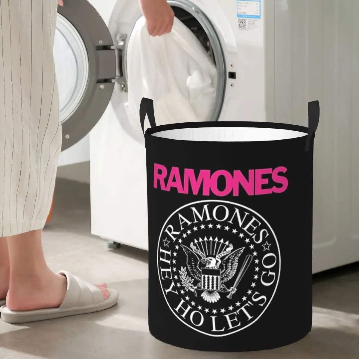 

The R-Ramones-S Merch Foldable Laundry Baskets Dirty Clothes Sundries Storage Basket Home Organizer Box
